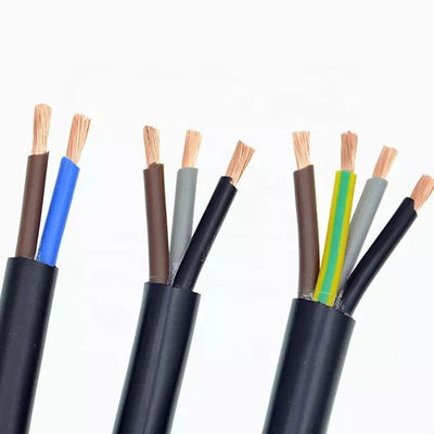 Qualität  PVC Insulated Rubber Sheathed Flexible Cable 2 Core Fire Retardant Fabrik